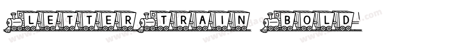 LetterTrain Bold字体转换